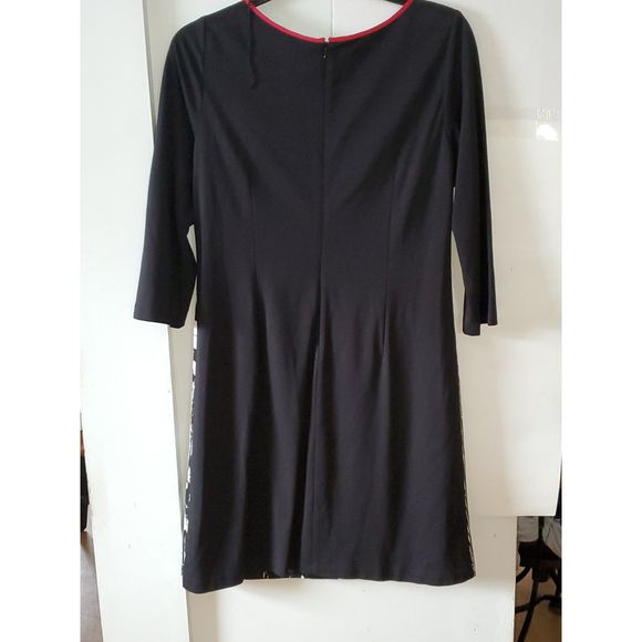 Adrianna Papell Women's Dress Color Block Long Sleeves Knee Length Size 14 - Picture 10 of 12